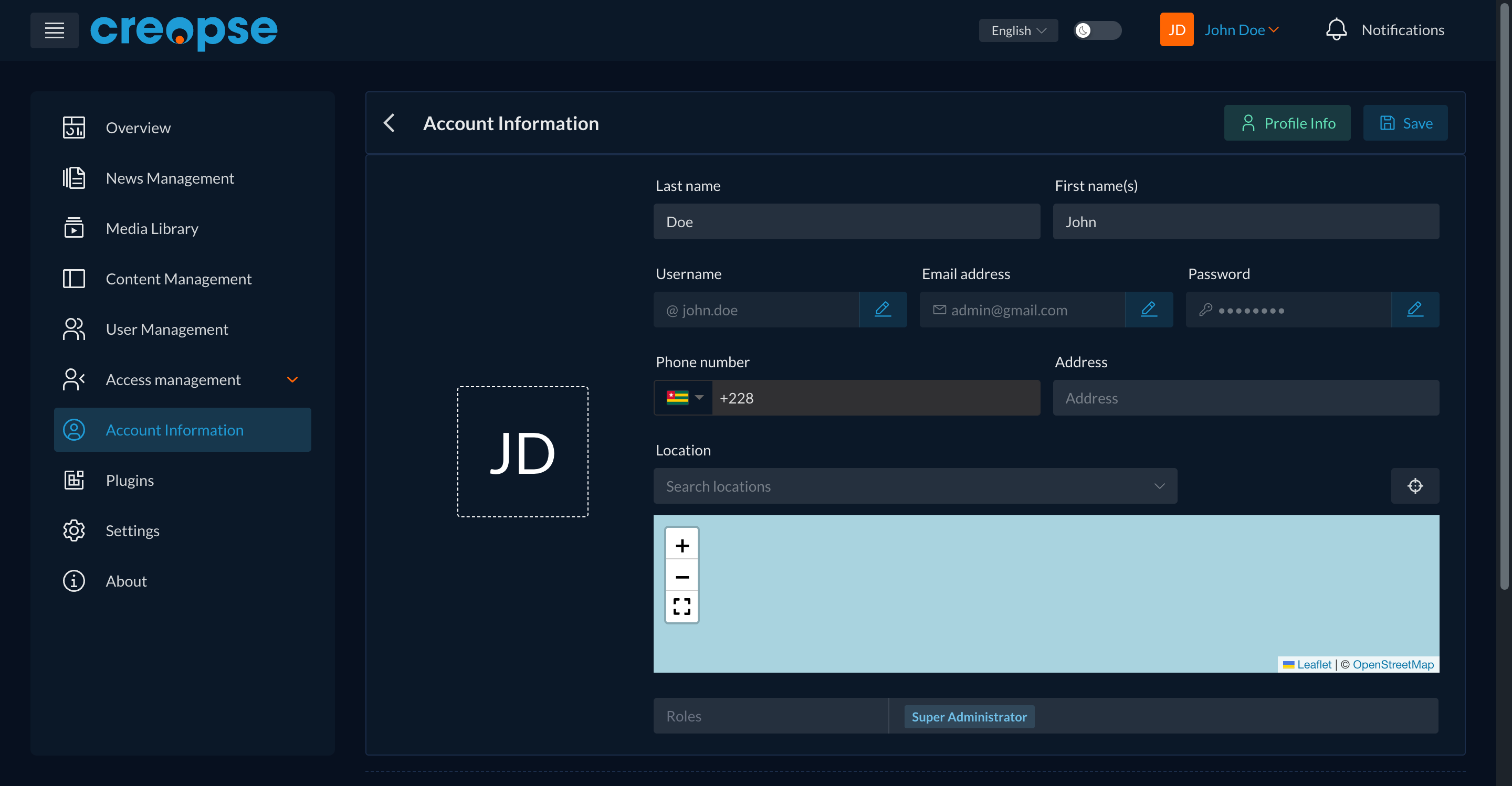 Account Information