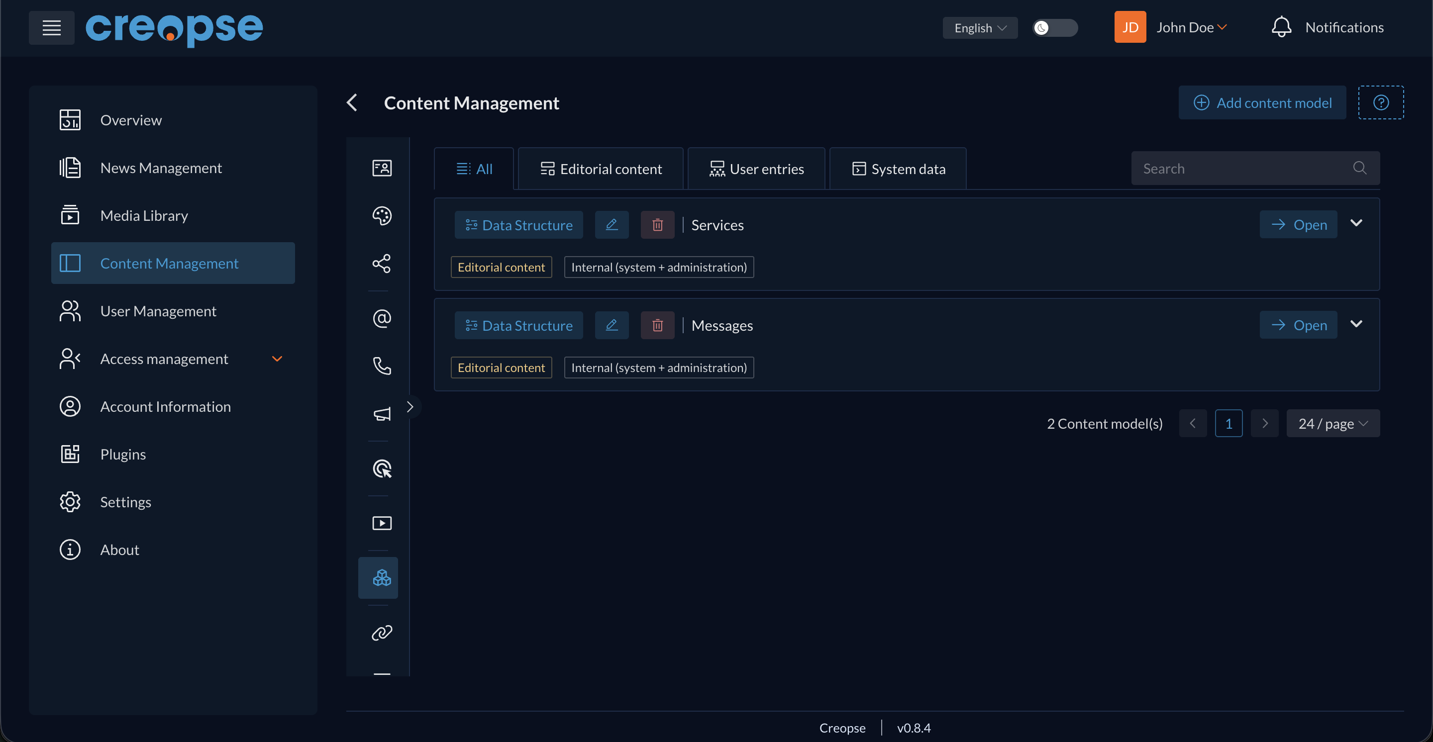 Content Models