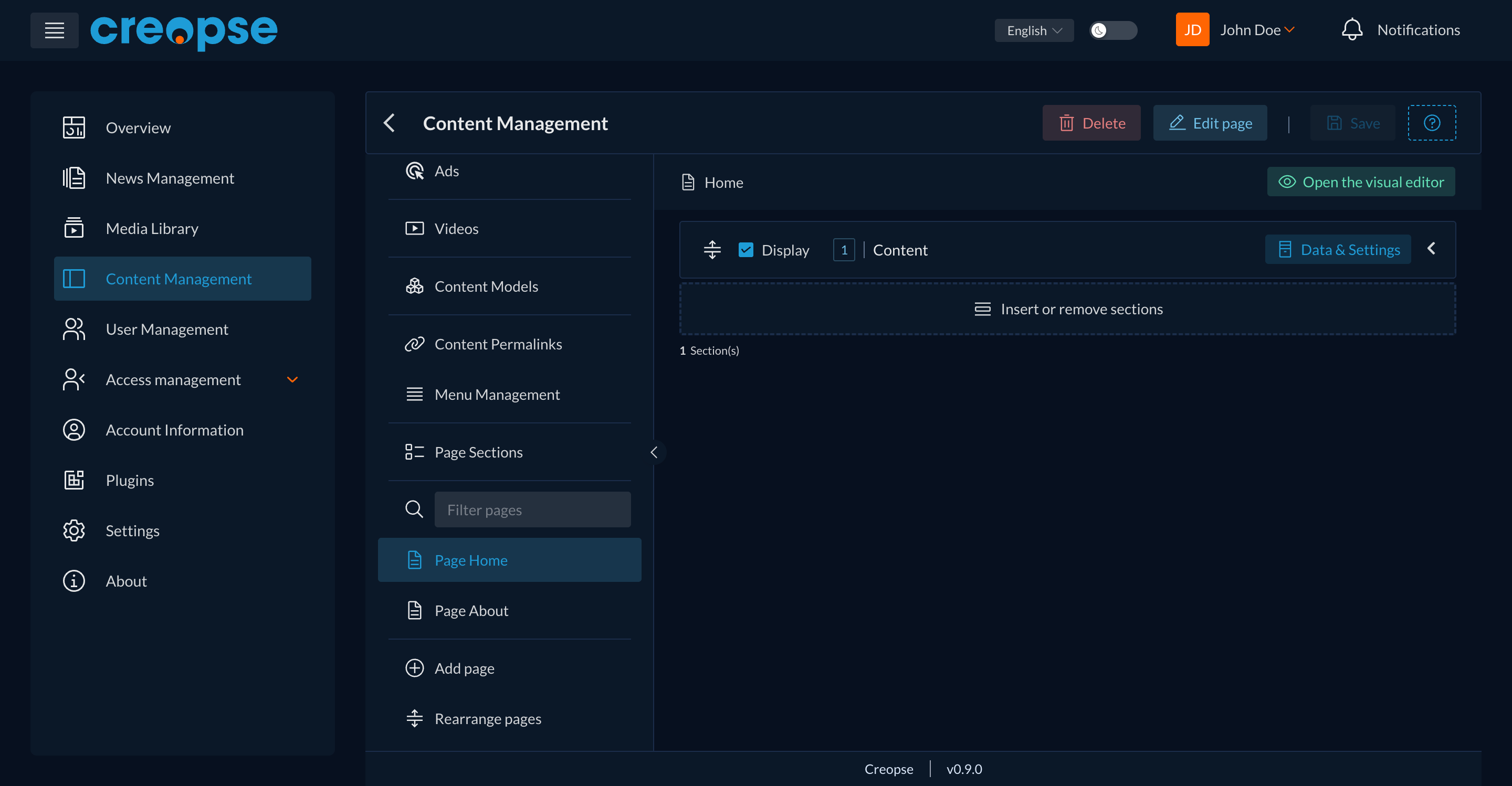 Page Management