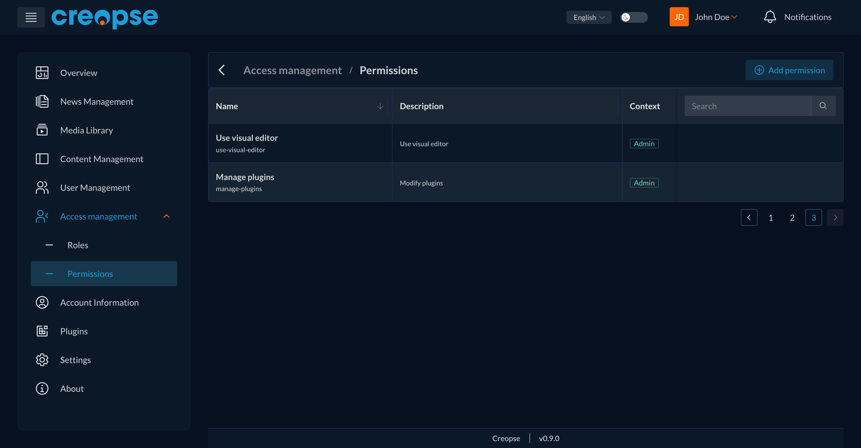 Permissions