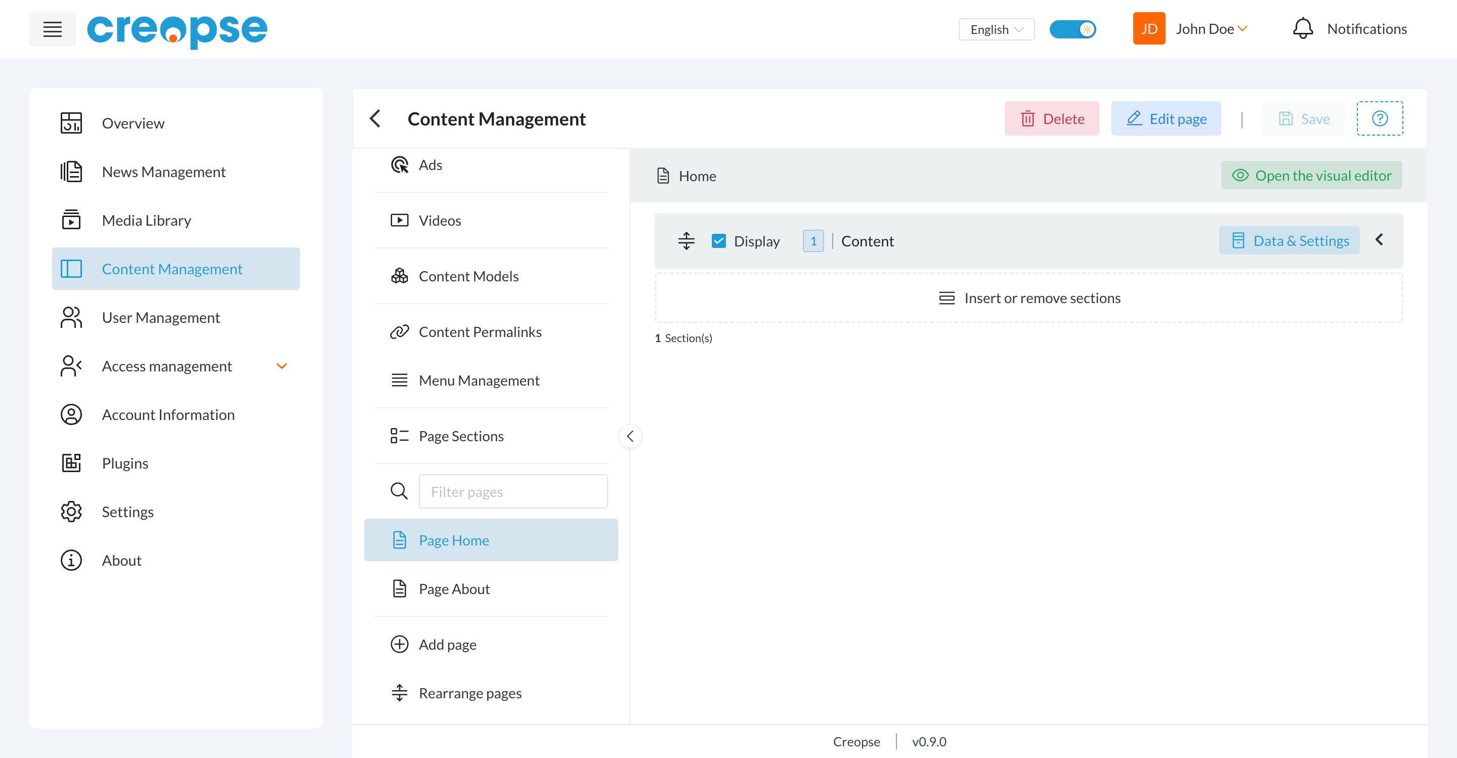 Page Management