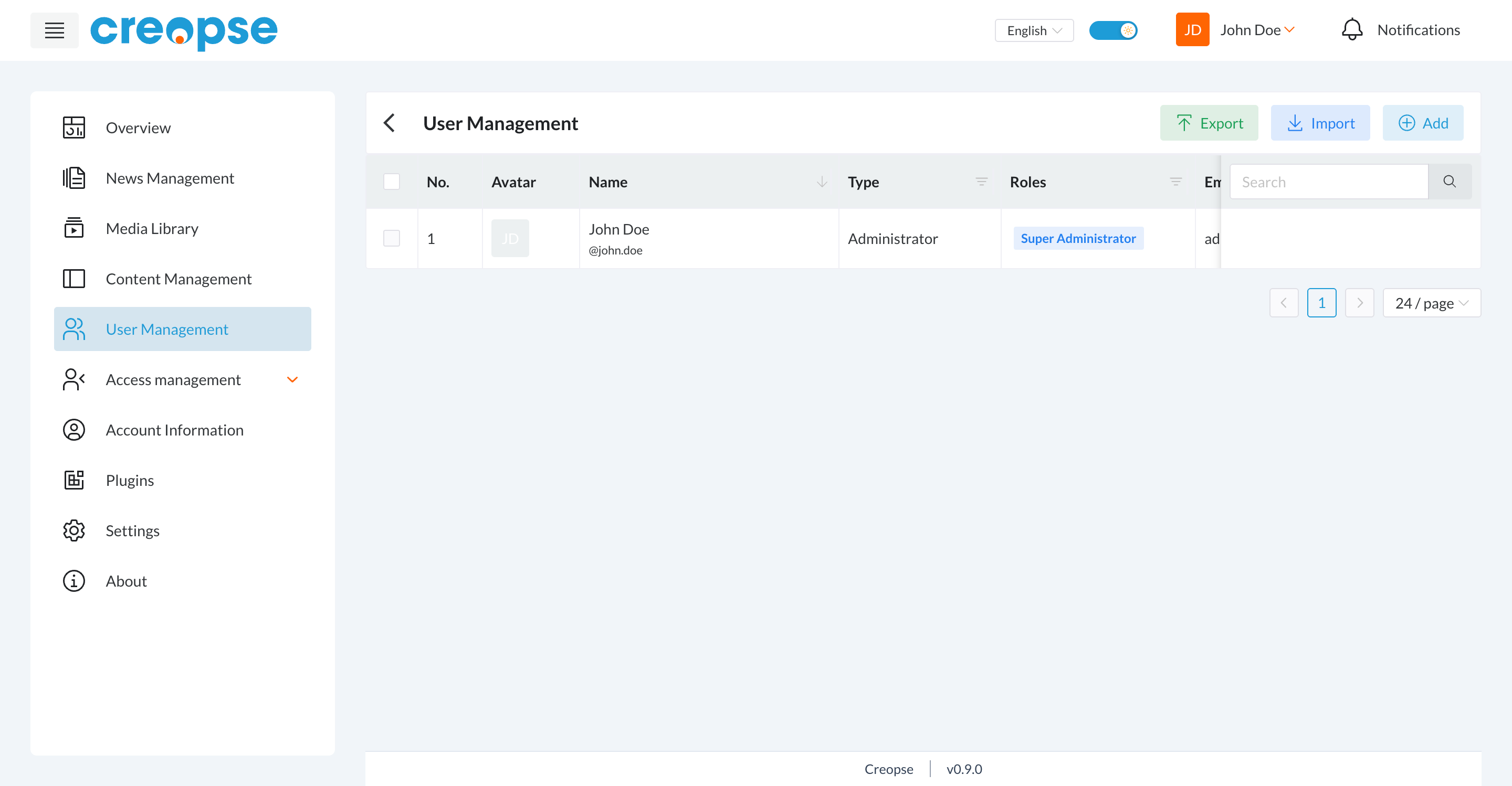 User Management